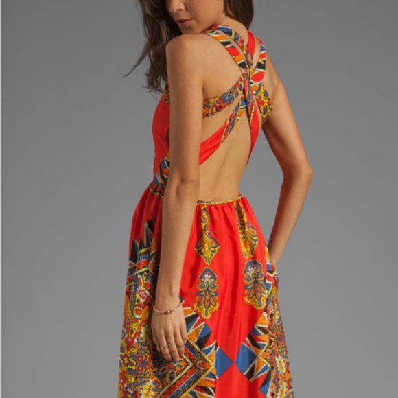 REVOLVE Lovers and Friends Robe Kitty Cat en Scarf Size S - Picture 4 of 10